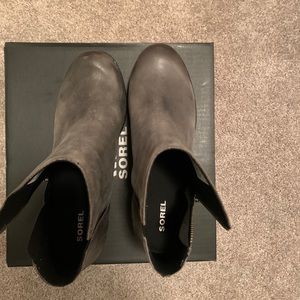 Sorel wedge booties